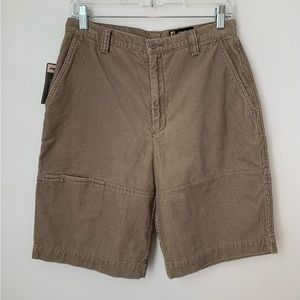 Eddie Bauer Brown Corduroy Midi Shorts Hiking
